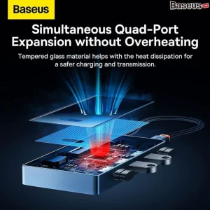 هاب 8 پورت USB-C باسئوس مدل BS-OH082 WKYY030413