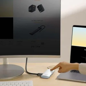 هاب 6 پورت usb-c باسئوس مدل WKQX050002