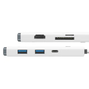هاب 6 پورت usb-c باسئوس مدل WKQX050002