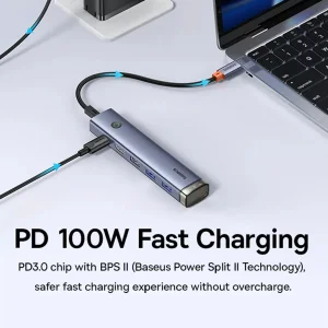 هاب 6 پورت USB-C باسئوس مدل BS-OH164