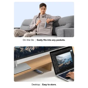 هاب 6 پورت USB-C باسئوس مدل BS-OH164