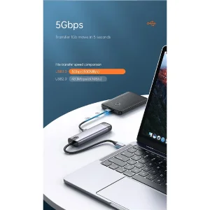 هاب 5 پورت USB-C مک دودو مدل HU-775