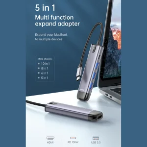 هاب 5 پورت USB-C مک دودو مدل HU-775
