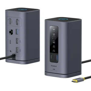 هاب 10 پورت USB-C بیسوس مدل BS-OH174   به همراه کابل USB-C