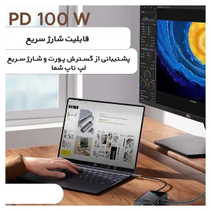 هاب 8 پورت USB-C بیسوس مدل BS-OH081