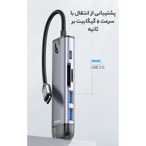 هاب 6 پورت USB-C مک دودو مدل MC-HU-7740