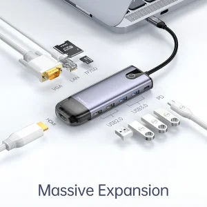 هاب 10 پورت USB-C مک دودو مدل HU-742