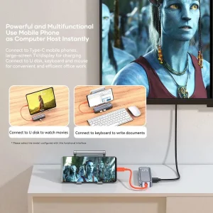 هاب 5 پورت USB-C راک مدل RCB-0811