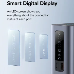 هاب 11 پورت USB-C بیسوس مدل BS-OH137  Spacemate Series