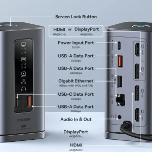 هاب 11 پورت USB-C بیسوس مدل BS-OH137  Spacemate Series