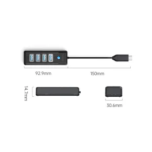 هاب 4 پورت USB 3.0 اوریکو مدل PW4U-C3-015