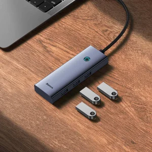 هاب 5 پورت USB-C باسئوس مدل UltraJoy Series HDMI-4K 30Hz Clarity