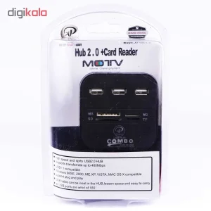 هاب USB 2.0 سه پورت و کارت خوان همه کاره ایکس پی-پروداکت مدل XP-HC836