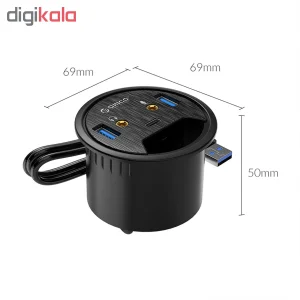 هاب USB 3.0 سه پورت اوریکو مدل DESK-2U1C