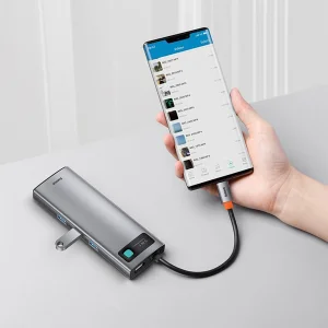 هاب 9 پورت usb-c باسئوس مدل CAHUB-CU0G