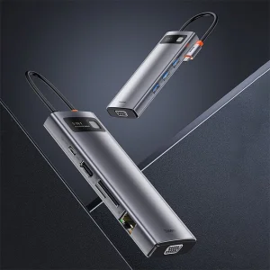 هاب 9 پورت usb-c باسئوس مدل CAHUB-CU0G