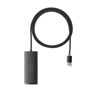 هاب USB-A چهار پورت بیسوس مدل Lite Series WKQX030101