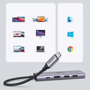 هاب 6 پورت USB-C یوگرین مدل 60384-CM511