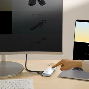 هاب 5 پورت USB-C باسئوس مدل WKQX040002