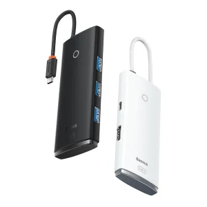 هاب 5 پورت USB-C باسئوس مدل WKQX040002