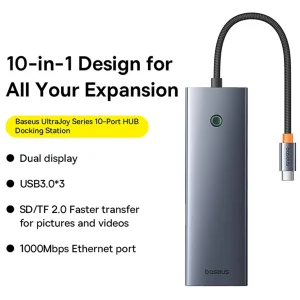 هاب 10 پورت USB-C باسئوس مدل BS-OH161