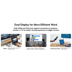 هاب 10 پورت USB-C باسئوس مدل BS-OH161