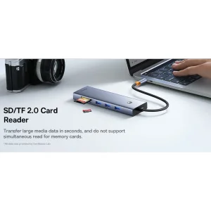 هاب 10 پورت USB-C باسئوس مدل BS-OH161
