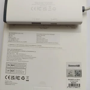 هاب 4 پورت USB -C باسئوس مدل Lite Series - WKQX03040 1m