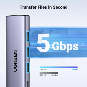 هاب 5 پورت USB 3.0 یوگرین مدل CM511-15597