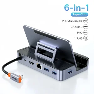 هاب 6 پورت USB-C بیسوس مدل BS-OH115