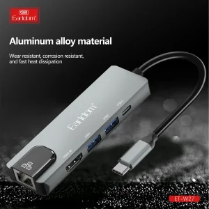 هاب 5 پورت USB-C ارلدام مدل 5IN1 W27
