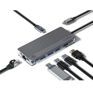 هاب ۶ پورت USB-C اوریکو مدل WB-6RJ-V1