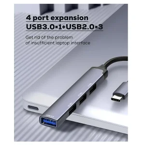هاب 4 پورت USB-C الدینیو مدل DS-34U