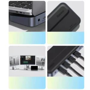 هاب 11 پورت USB-C باسئوس مدل BS-OH060