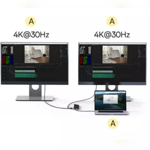 هاب 11 پورت USB-C باسئوس مدل BS-OH060