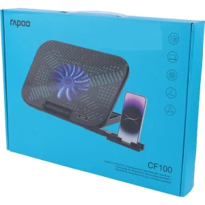 پایه خنک کننده لپ تاپ رپو مدل CF100 دارای یک فن مناسب برای لپ تاپ های 14 اینچ