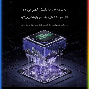 پایه خنک‌کننده لپ‌تاپ کوتتسی مدل Z33 دارای هشت عدد فن مناسب برای لپ تاپ‌های 12.1 تا 17.1 اینچی و بزرگتر