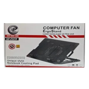 پایه خنک‌کننده لپ‌تاپ ایکس پی-پروداکت مدل XP-F97 دارای یک عدد فن مناسب برای لپ تاپ‌های 14.1 تا 15.6 اینچی