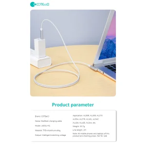 کابل شارژ مک بوک کوتتسی مدل 16001-M1 طول 2 متر