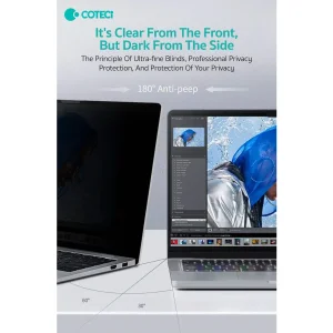 محافظ صفحه نمایش حریم شخصی کوتتسی مدل MB-035 مناسب برای لپ تاپ اپل MacBook Pro 16 inch A2485/A2780/A2991/A3403/A3186