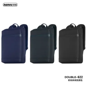 کوله پشتی لپ تاپ ریمکس مدل Double-622 مناسب برای لپ تاپ 14.1 تا 15.6 اینچی