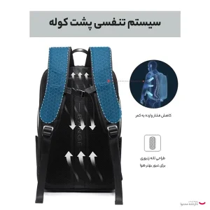 کوله پشتی لپ تاپ بنج مدل 22005 مناسب برای لپ تاپ تا 15.6 اینچی