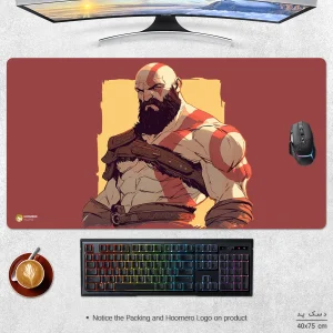 ماوس پد هومرو مدل MX1544 طرح بازی خدای جنگ God of War