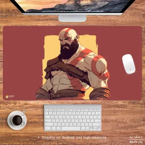 ماوس پد هومرو مدل MX1544 طرح بازی خدای جنگ God of War