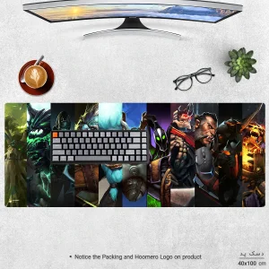ماوس پد هومرو مدل HX254 طرح Dota2 سایز 40x100 سانتی‌متر