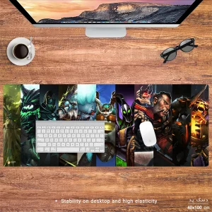 ماوس پد هومرو مدل HX254 طرح Dota2 سایز 40x100 سانتی‌متر