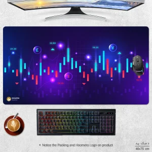 ماوس پد هومرو مدل MX2831 طرح فارکس تریدینگ