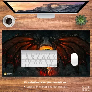 ماوس پد هومرو مدل MX1111 طرح اژدها