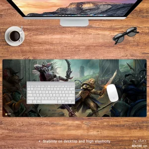 ماوس پد هومرو مدل HX419 طرح بازی World of Warcraft سایز 40x100 سانتی‌متر