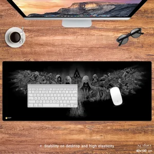 ماوس پد هومرو مدل HX427 طرح Assassin's Creed سایز 40x100 سانتی‌متر
